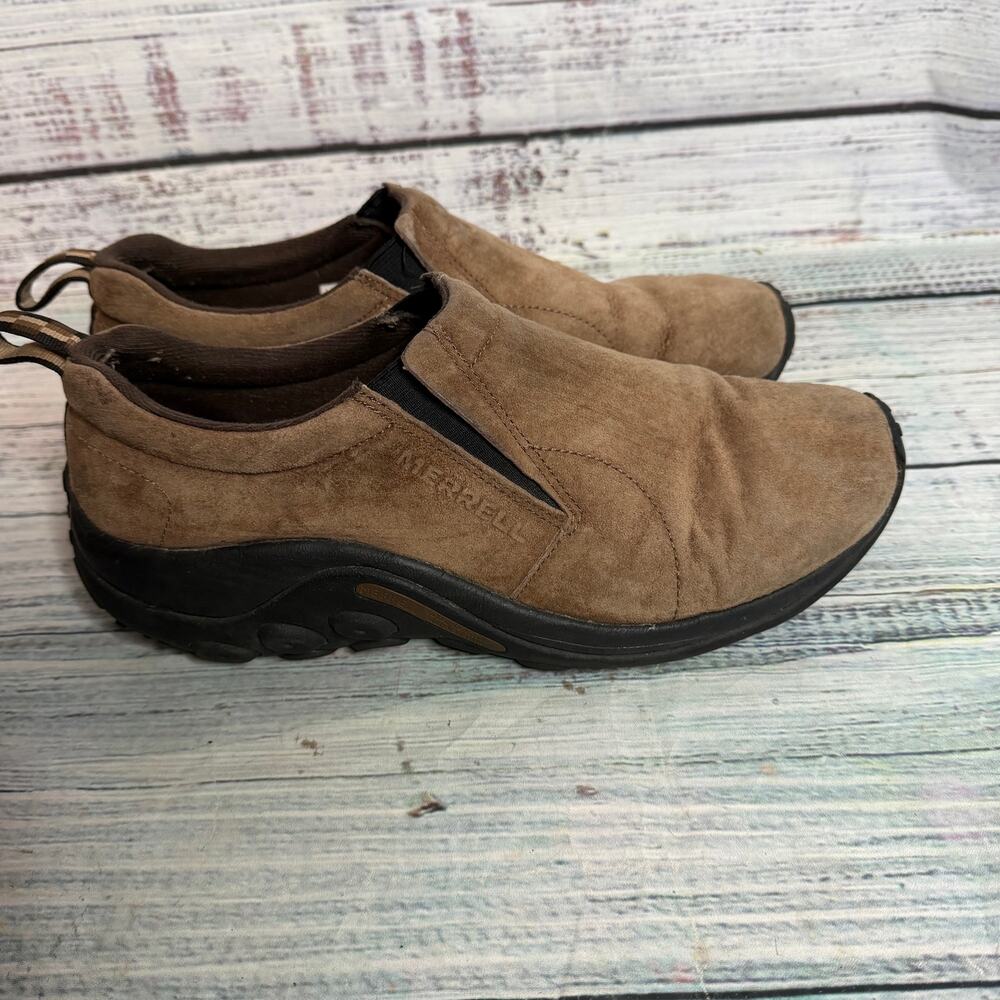 Merrell Jungle Moc Taupe Suede Slip On Shoes Men’s Size 11